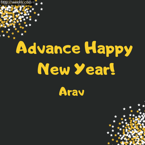 -Arav- Advance Happy New Year to You Greeting Image