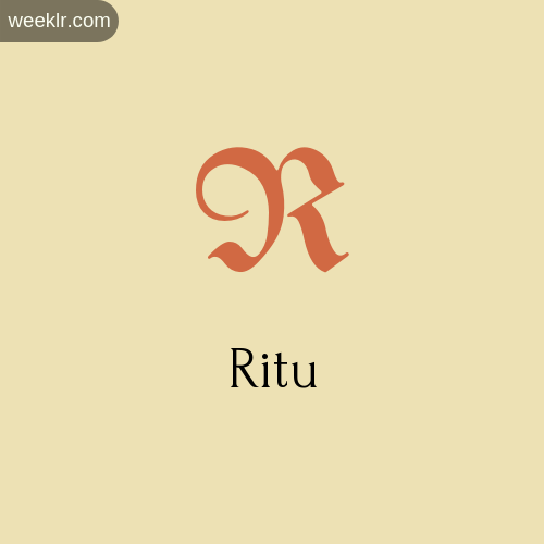 Download Free -Ritu- Logo Image