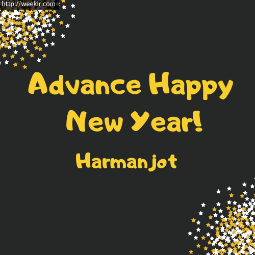 -Harmanjot- Advance Happy New Year to You Greeting Image