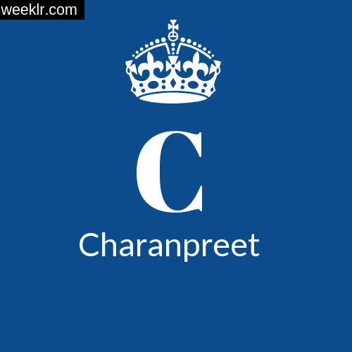 Make -Charanpreet- Name DP Logo Photo