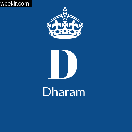 Make -Dharam- Name DP Logo Photo