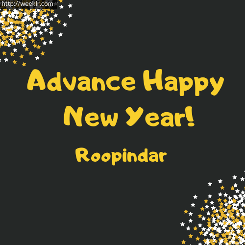 -Roopindar- Advance Happy New Year to You Greeting Image
