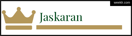 Royals Crown -Jaskaran- Name Logo Photo