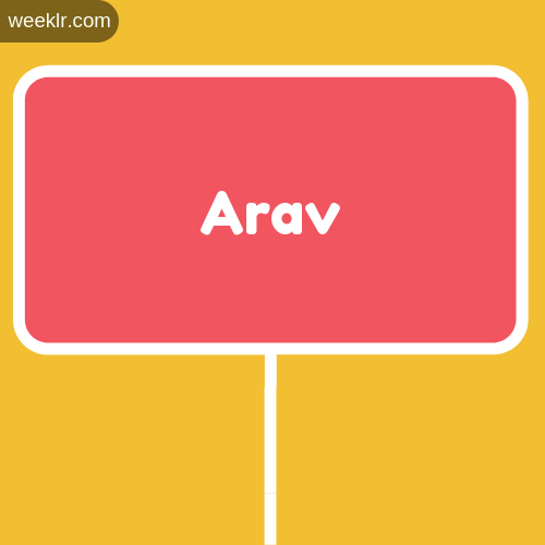 Sign Board -Arav- Logo Image