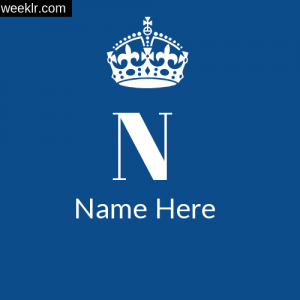 Crown Name 1st Letter DP Logo Maker Online