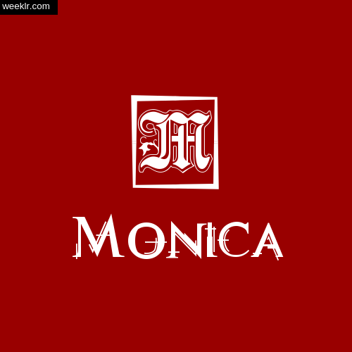 -Monica- Name Logo Photo Download Wallpaper