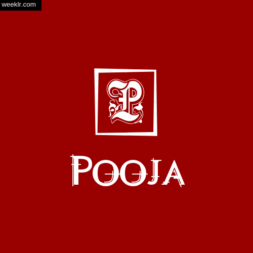 -Pooja- Name Logo Photo Download Wallpaper