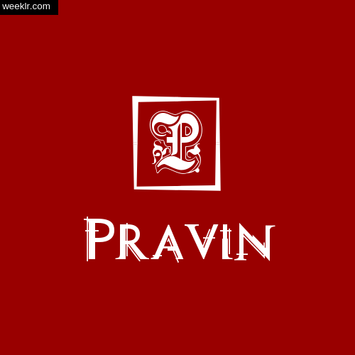 -Pravin- Name Logo Photo Download Wallpaper
