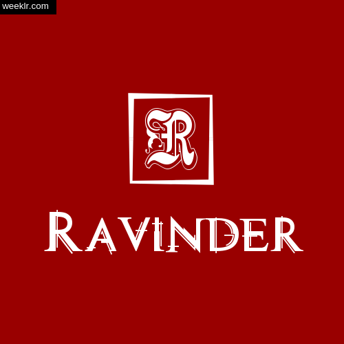 -Ravinder- Name Logo Photo Download Wallpaper