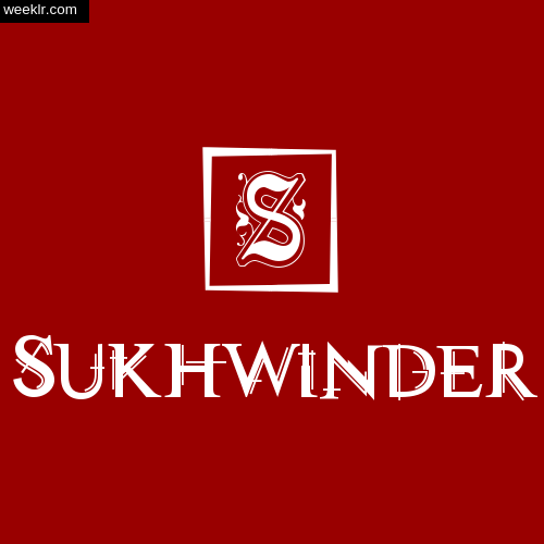 Sukhwinder Name Logo Photo Download Wallpaper