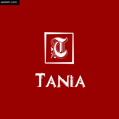 Tania Name Logo Photo Download Wallpaper