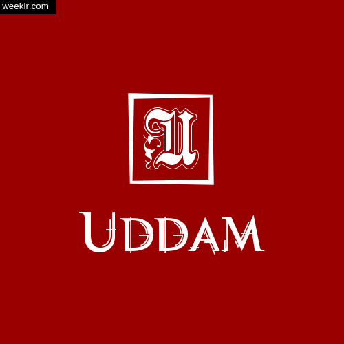 -Uddam- Name Logo Photo Download Wallpaper