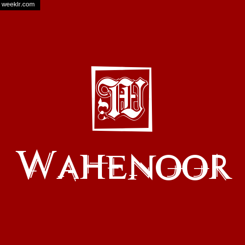 -Wahenoor- Name Logo Photo Download Wallpaper