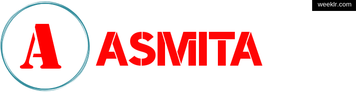 Write -Asmita- name on logo photo