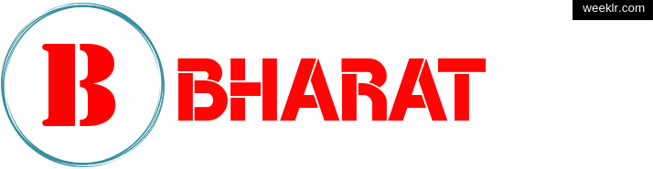 Write -Bharat- name on logo photo