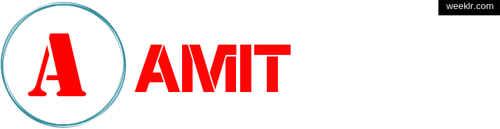 Write -Amit- name on logo photo