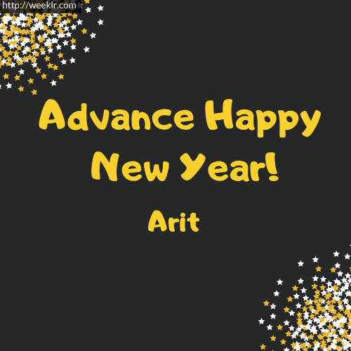 -Arit- Advance Happy New Year to You Greeting Image
