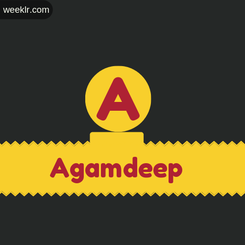 Stylish -Agamdeep- Logo Images
