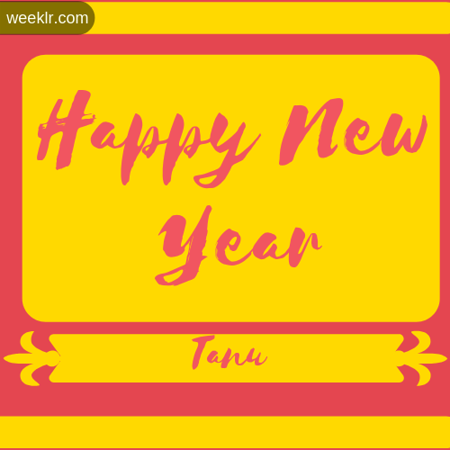 -Tanu- Name New Year Wallpaper Photo