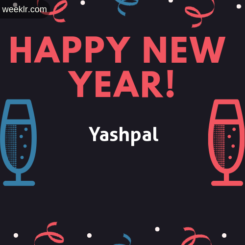 -Yashpal- Name on Happy New Year Image