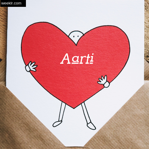 Aarti on Heart Image love letter