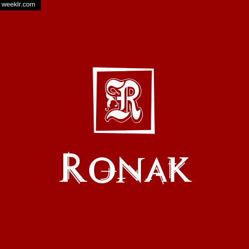 -Ronak- Name Logo Photo Download Wallpaper