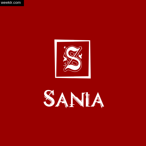 -Sania- Name Logo Photo Download Wallpaper