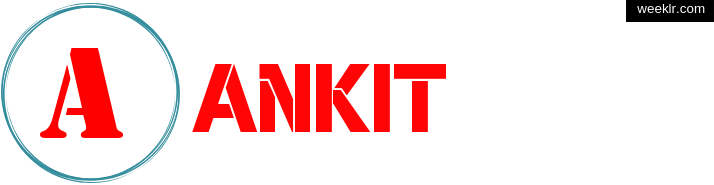 Write Ankit name on logo photo