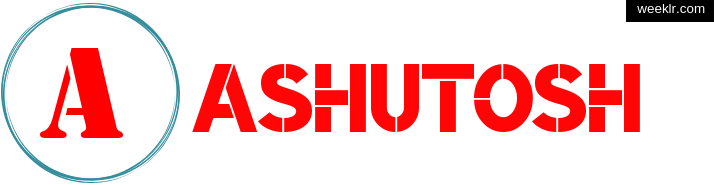 Write Ashutosh name on logo photo