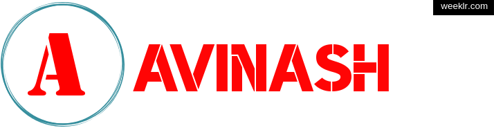 Write -Avinash- name on logo photo