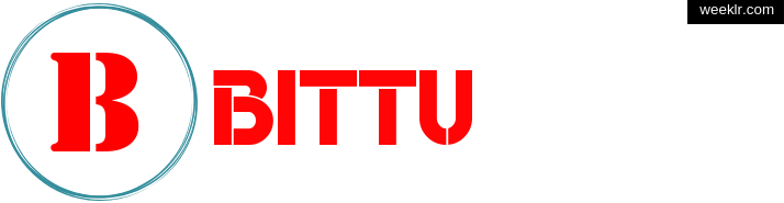 Write -Bittu- name on logo photo