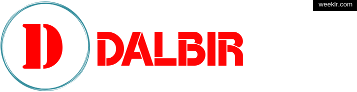 Write -Dalbir- name on logo photo
