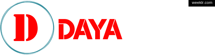 Write -Daya- name on logo photo