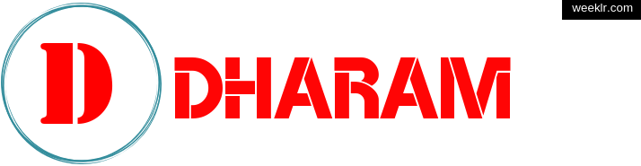 Write -Dharam- name on logo photo