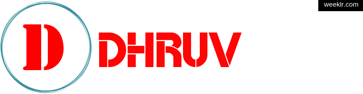 Write -Dhruv- name on logo photo